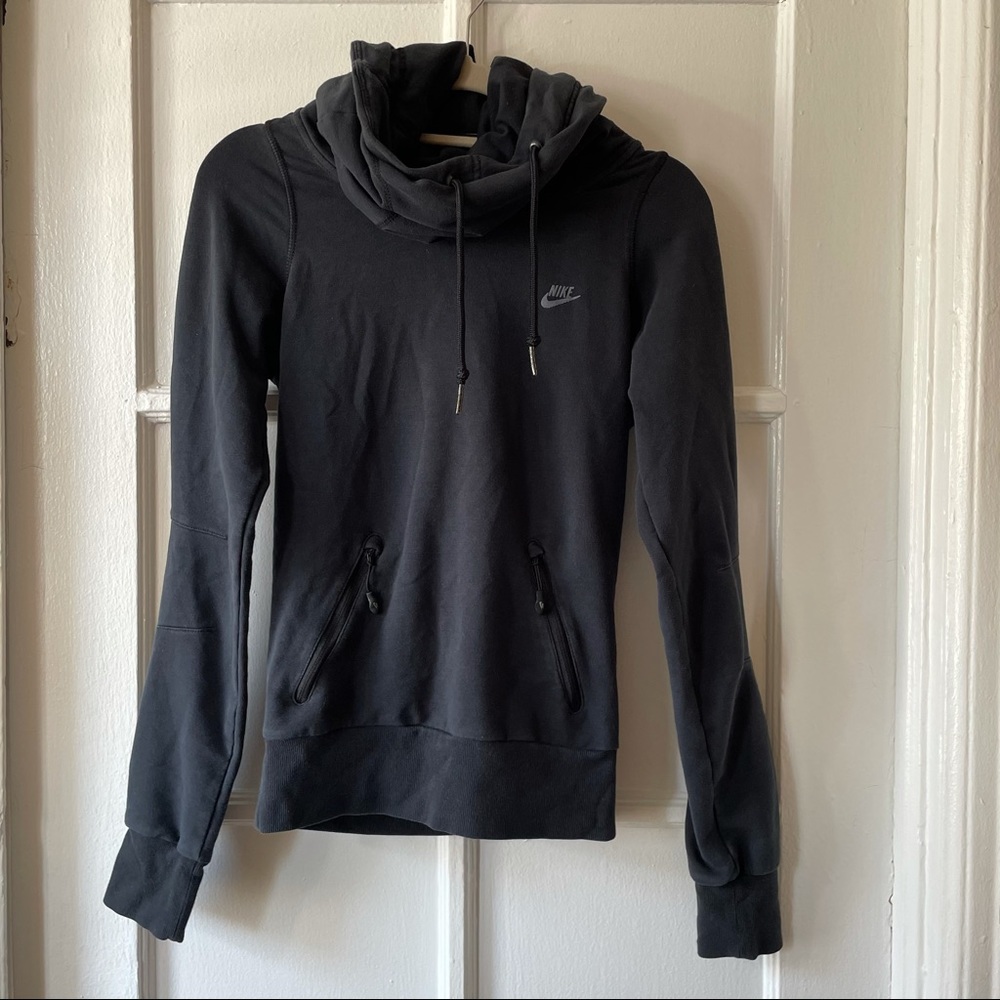 Nike Dri Fit cowl fitted sweatshirt running shirt